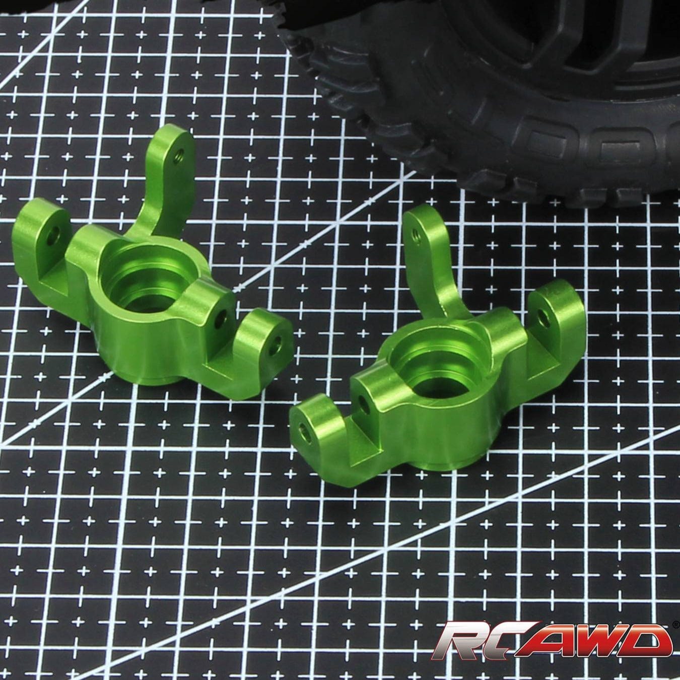 RCAWD LOSI Lasernut U4 Green RCAWD Losi Lasernut upgrade parts Front Steering Hub Carrier Blocks LOS334012