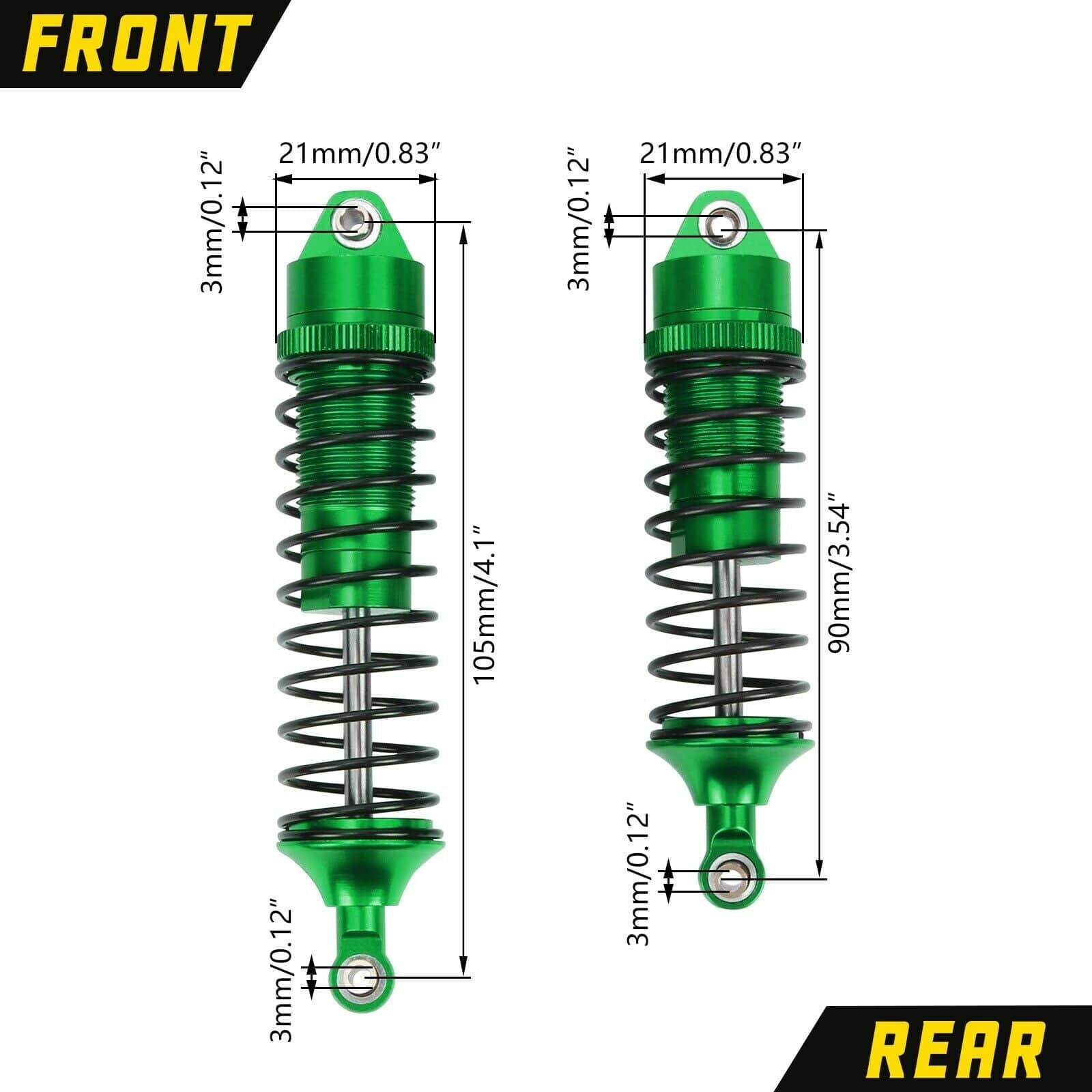 RCAWD Losi Lasernut upgrade parts Front Rear Shocks Absorber