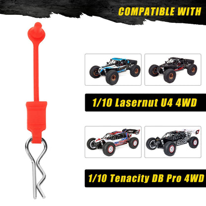 RCAWD LOSI Lasernut U4 RCAWD Losi Upgrades RC Body Clip Leash for Tenacity Lasernut