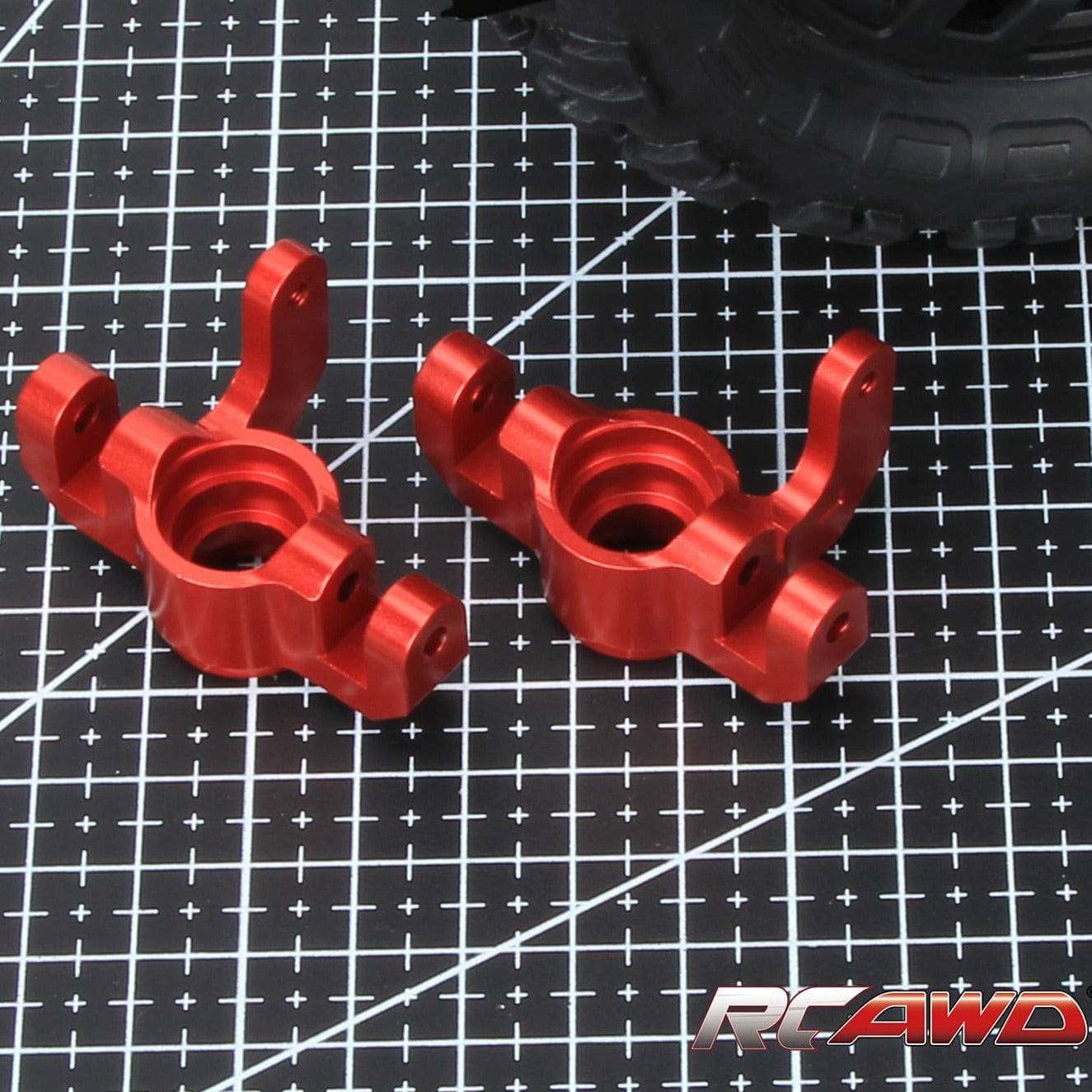 RCAWD LOSI Lasernut U4 Red RCAWD Losi Lasernut upgrade parts Front Steering Hub Carrier Blocks LOS334012