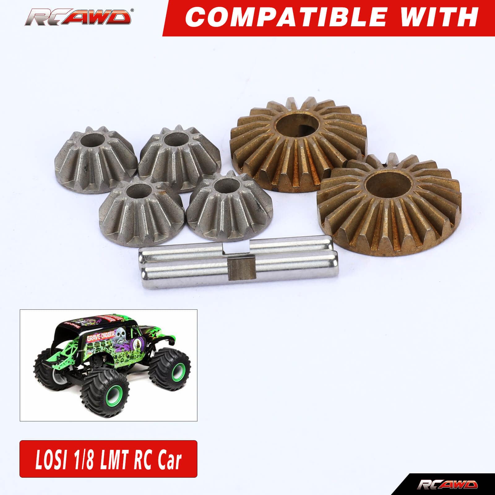 RCAWD Losi LMT Upgrades Internal Diff Rebuild Kit LOS242037 - RCAWD