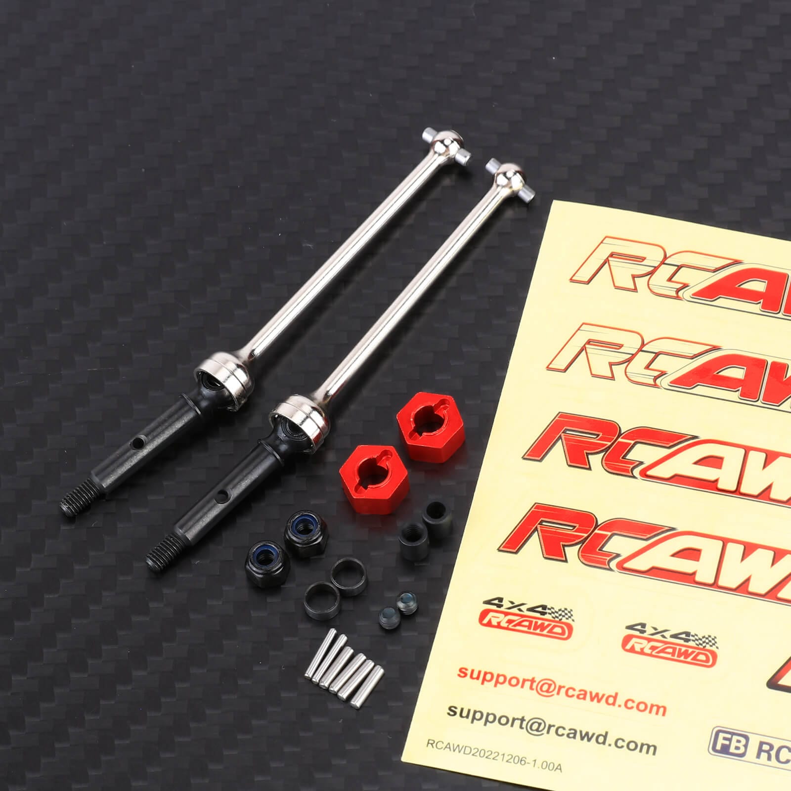 RCAWD Losi Mini - B Mini - T CVD Driveshaft Kit 2.0 Version 2pcs - RCAWD