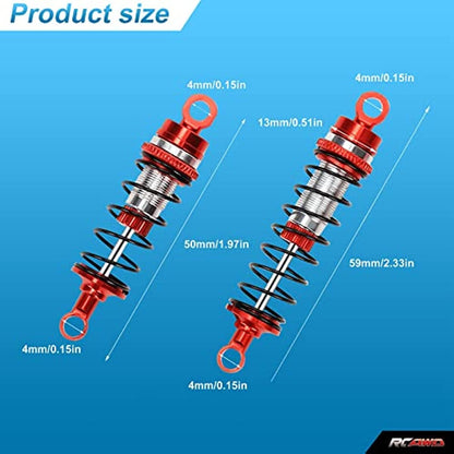 RCAWD LOSI mini - B mini - T Upgrades Shock Absorber Damper Oil Filled Type LOS213000 LOS213001 - RCAWD