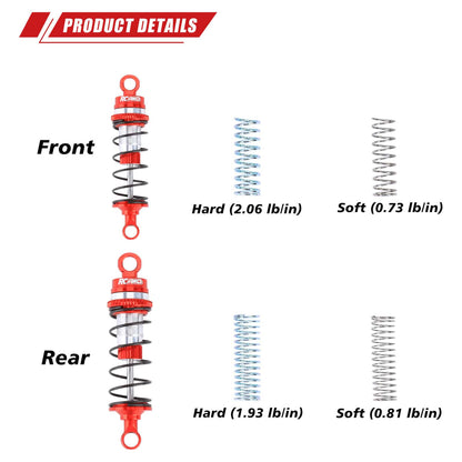 RCAWD LOSI MINI RCAWD LOSI mini-B mini-T Shock Absorber Damper Oil Filled Type 2.0 Version