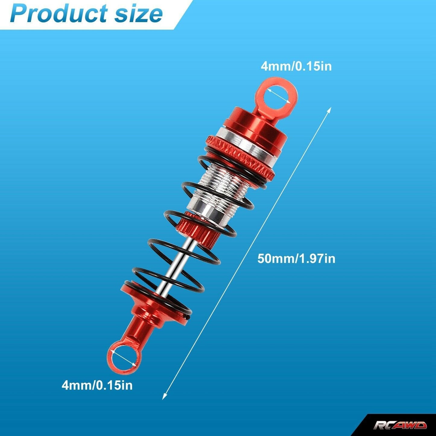 RCAWD LOSI MINI RCAWD Losi Mini-B Mini-T upgrades Front Shock Absorber LOS213000R