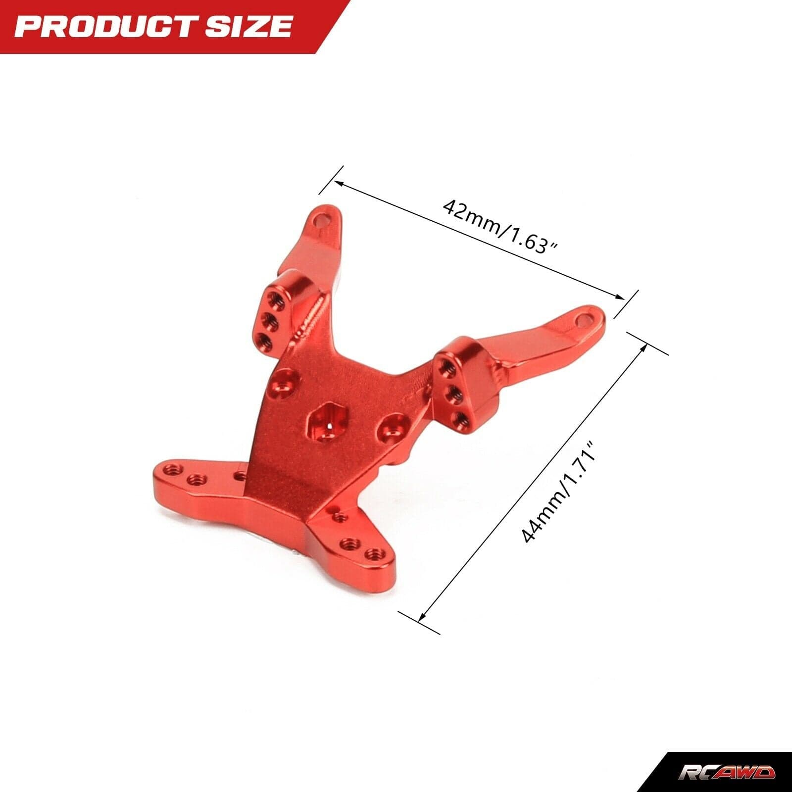 RCAWD LOSI MINI Red RCAWD Losi Mini-B Mini-T upgrades Bulkhead Brace LOS211011