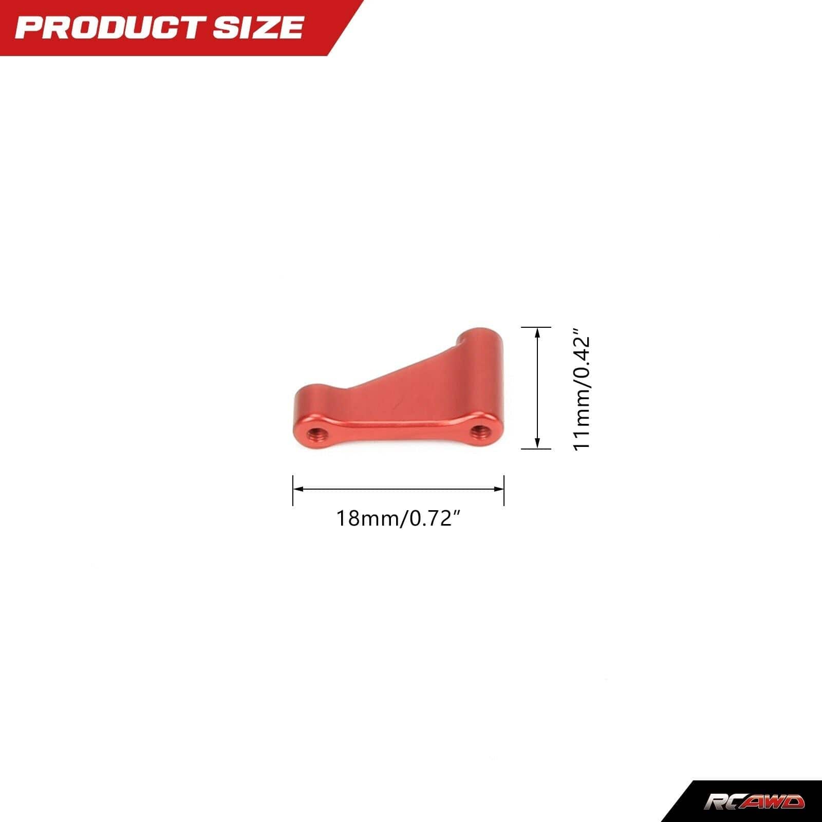 RCAWD LOSI MINI Red RCAWD Losi Mini-B Mini-T upgrades Front Brace Set LOS311007