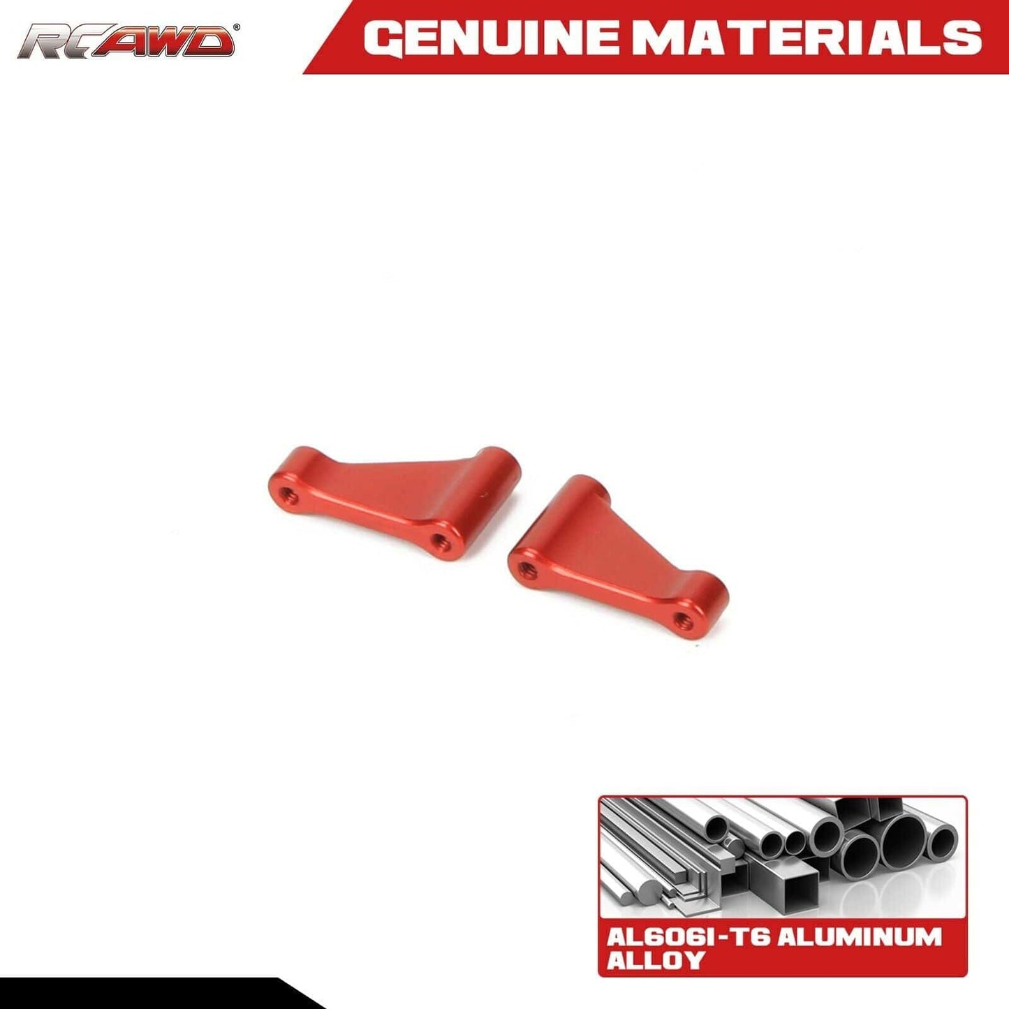 RCAWD LOSI MINI Red RCAWD Losi Mini-B Mini-T upgrades Front Brace Set LOS311007