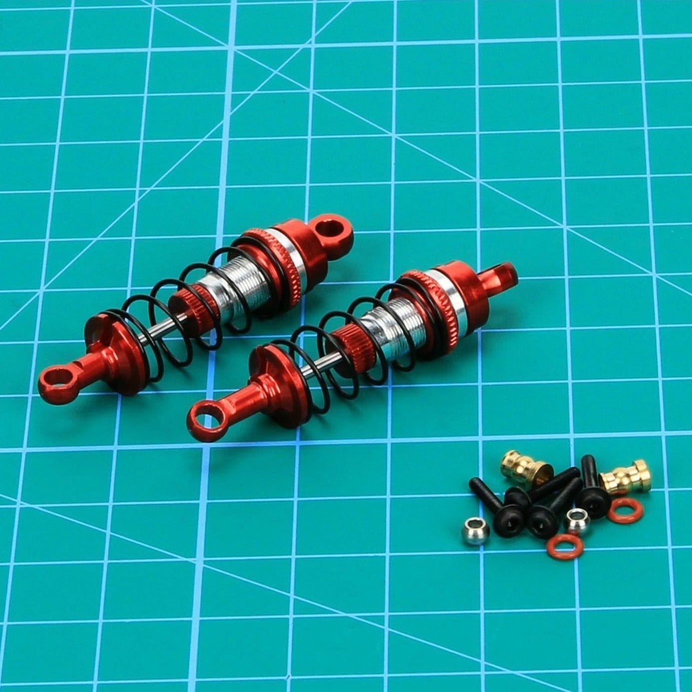 RCAWD LOSI MINI Red RCAWD Losi Mini-B Mini-T upgrades Front Shock Absorber LOS213000R