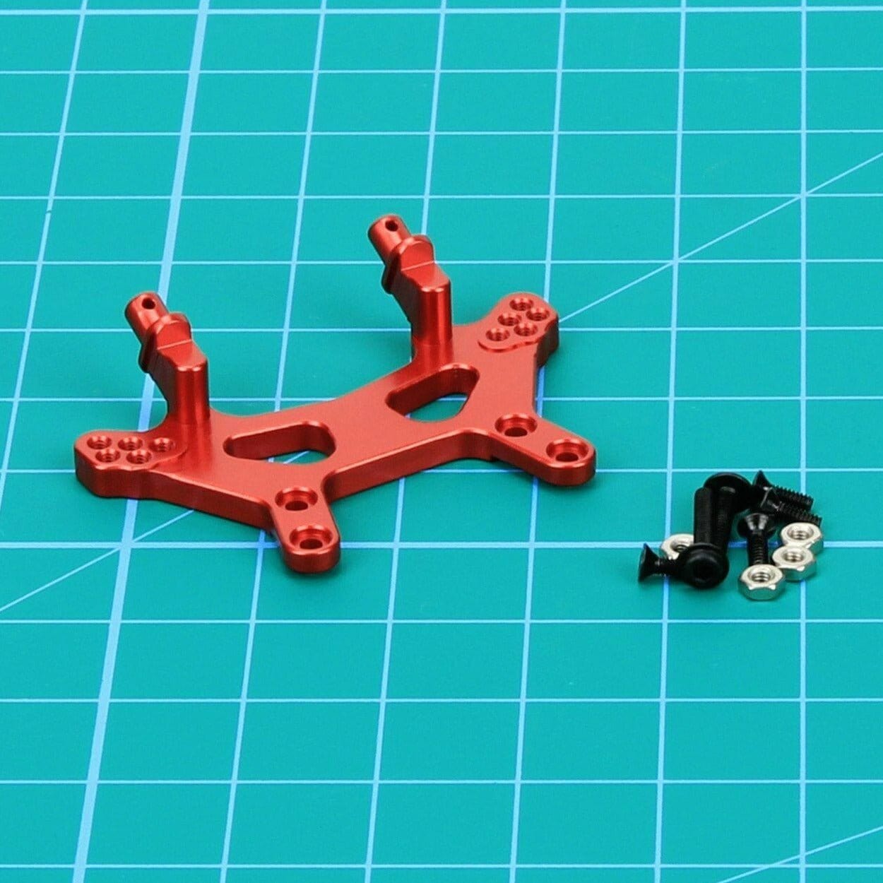 RCAWD LOSI MINI Red RCAWD Losi Mini-B Mini-T upgrades Front Shock Tower F-LOS214012R