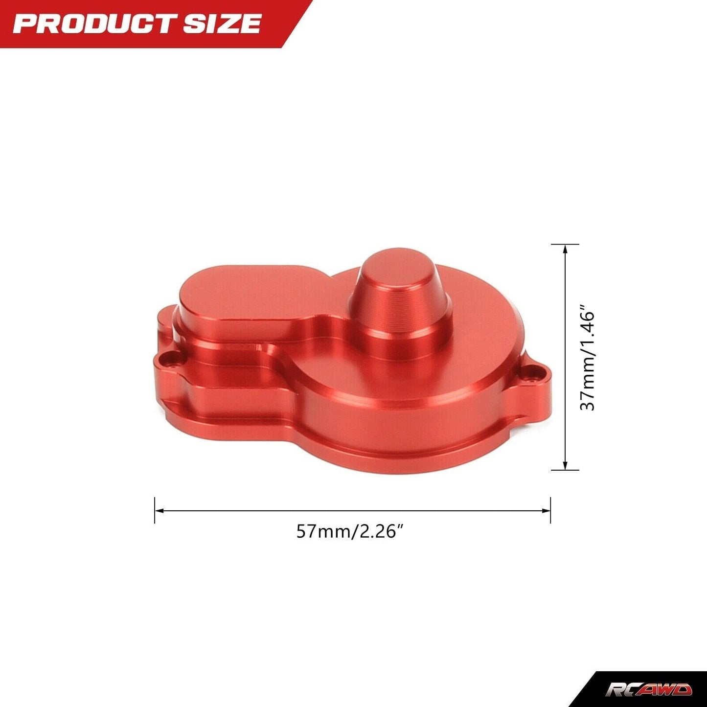 RCAWD LOSI MINI Red RCAWD Losi Mini-B Mini-T upgrades Gear Cover LOS211016