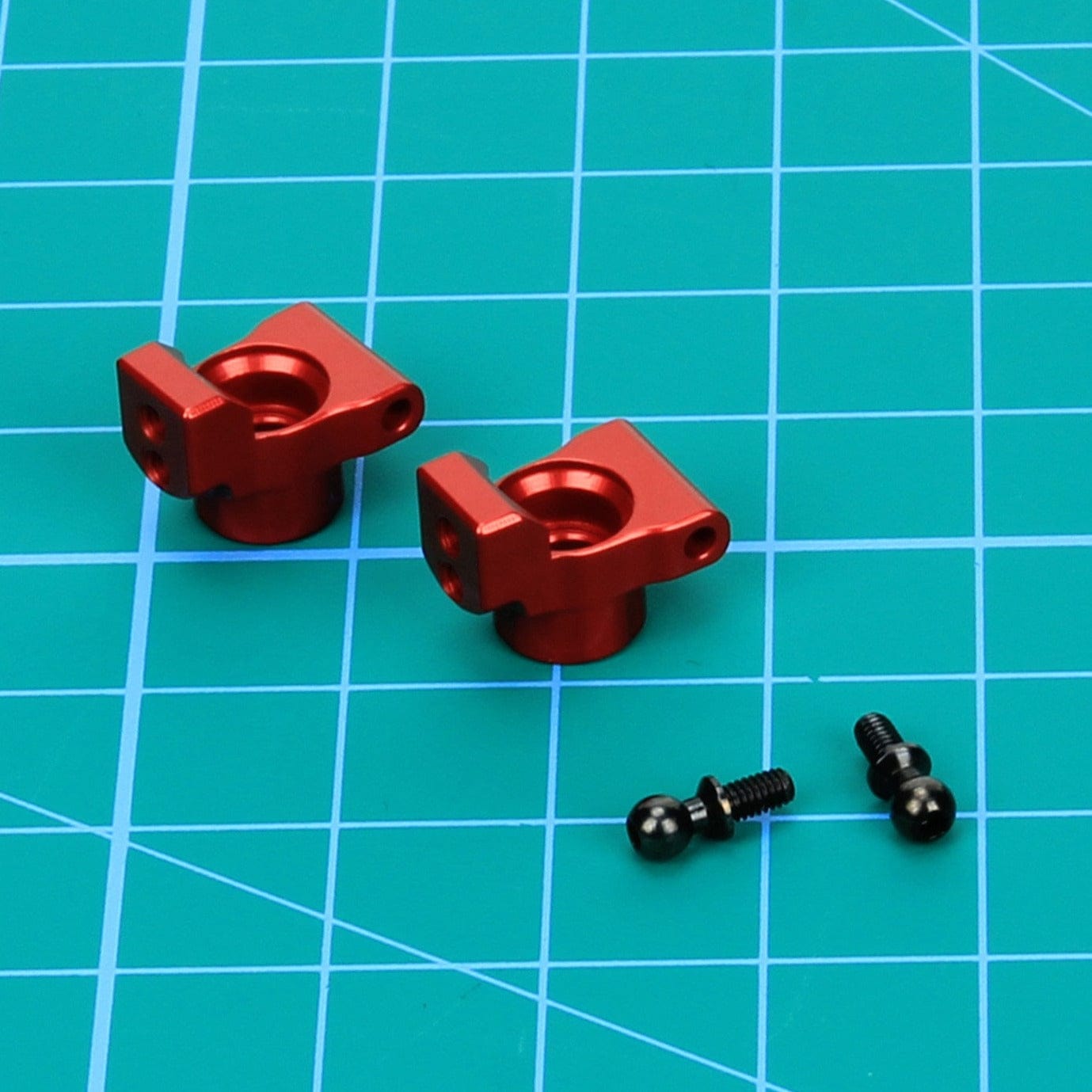 RCAWD LOSI MINI Red / Rear Hub Set RCAWD Losi Mini Steering Hub Carrier Set D3-LOS214006