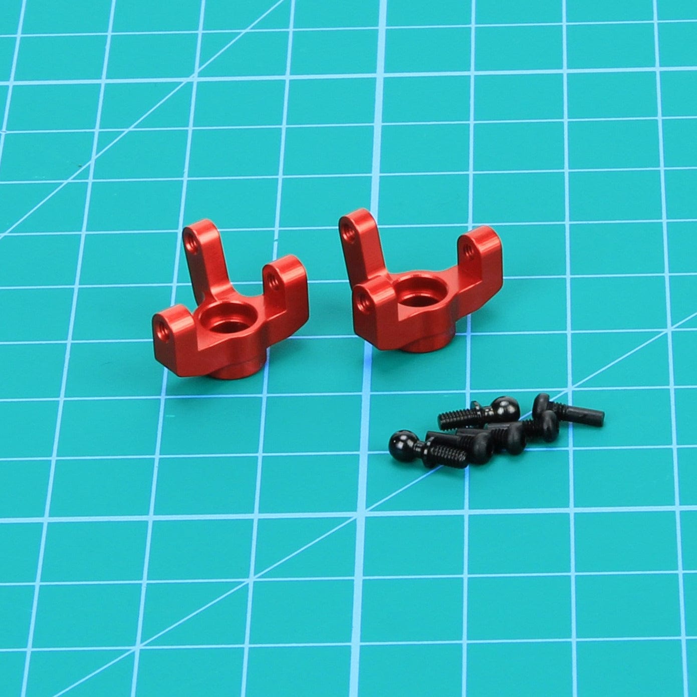 RCAWD LOSI MINI Red / Steering Spindle RCAWD Losi Mini Steering Hub Carrier Set D3-LOS214006