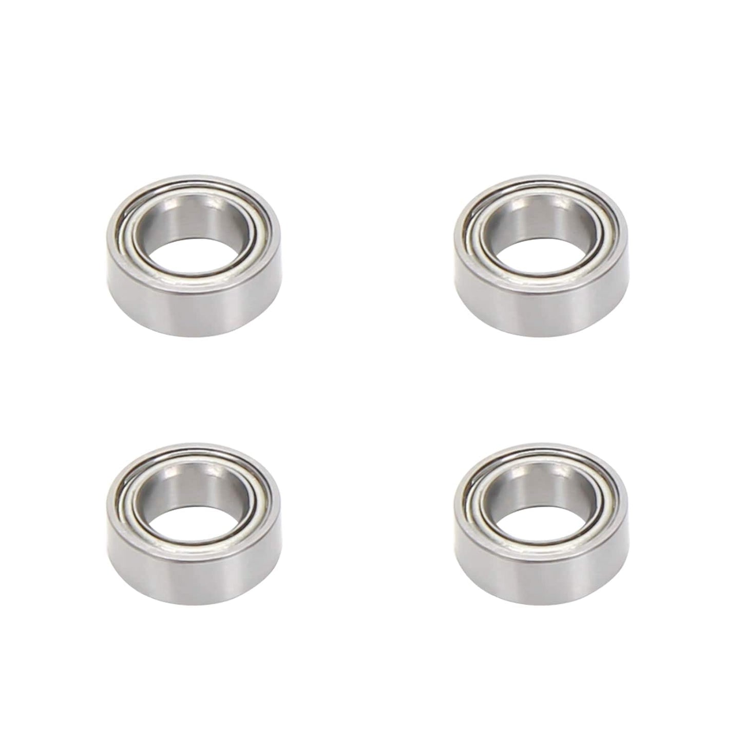 RCAWD LOSI MINI Silver RCAWD Losi Mini-B Mini-T Upgrades 4 x 7 x 2.5mm Ball Bearing 4pcs