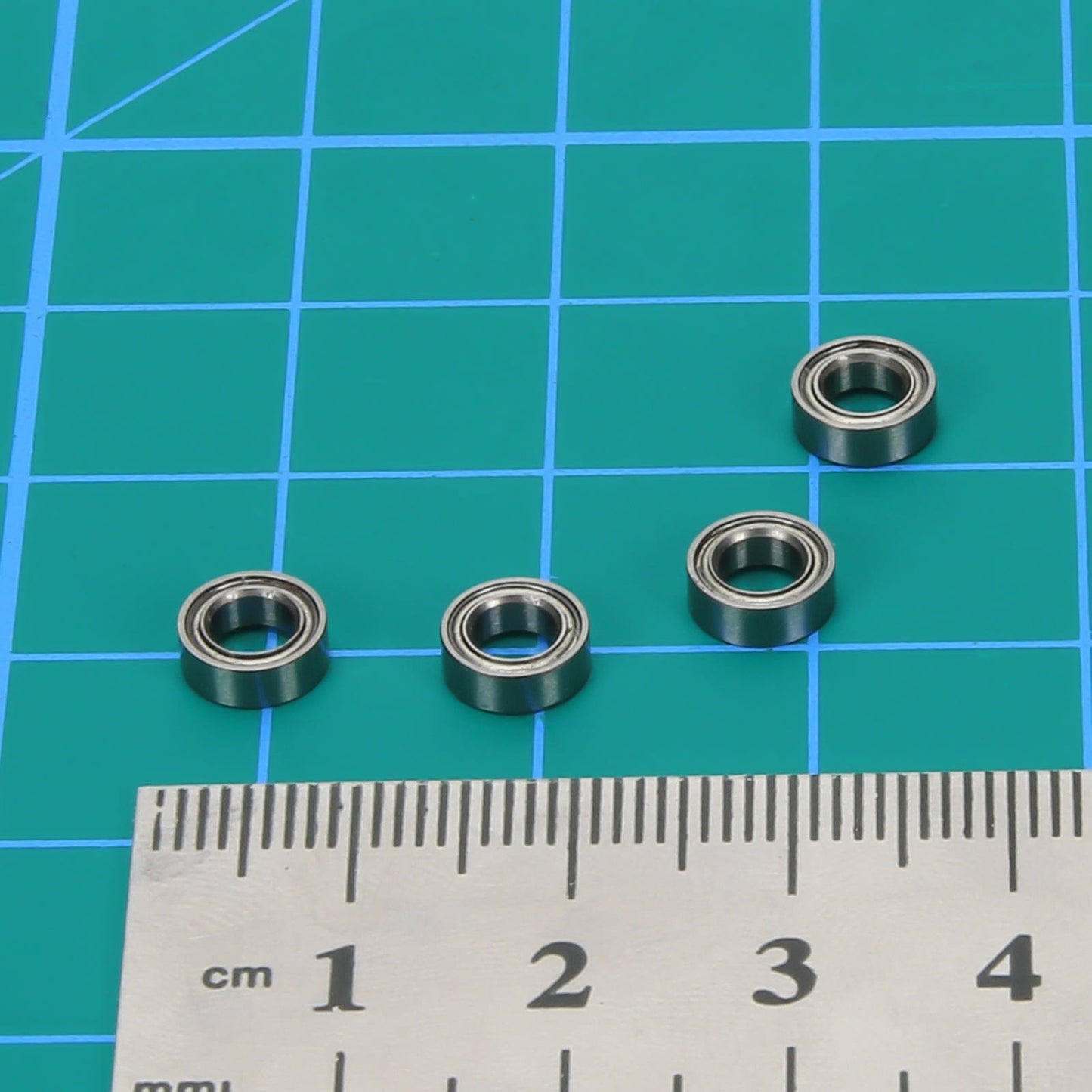 RCAWD LOSI MINI Silver RCAWD Losi Mini-B Mini-T Upgrades 4 x 7 x 2.5mm Ball Bearing 4pcs