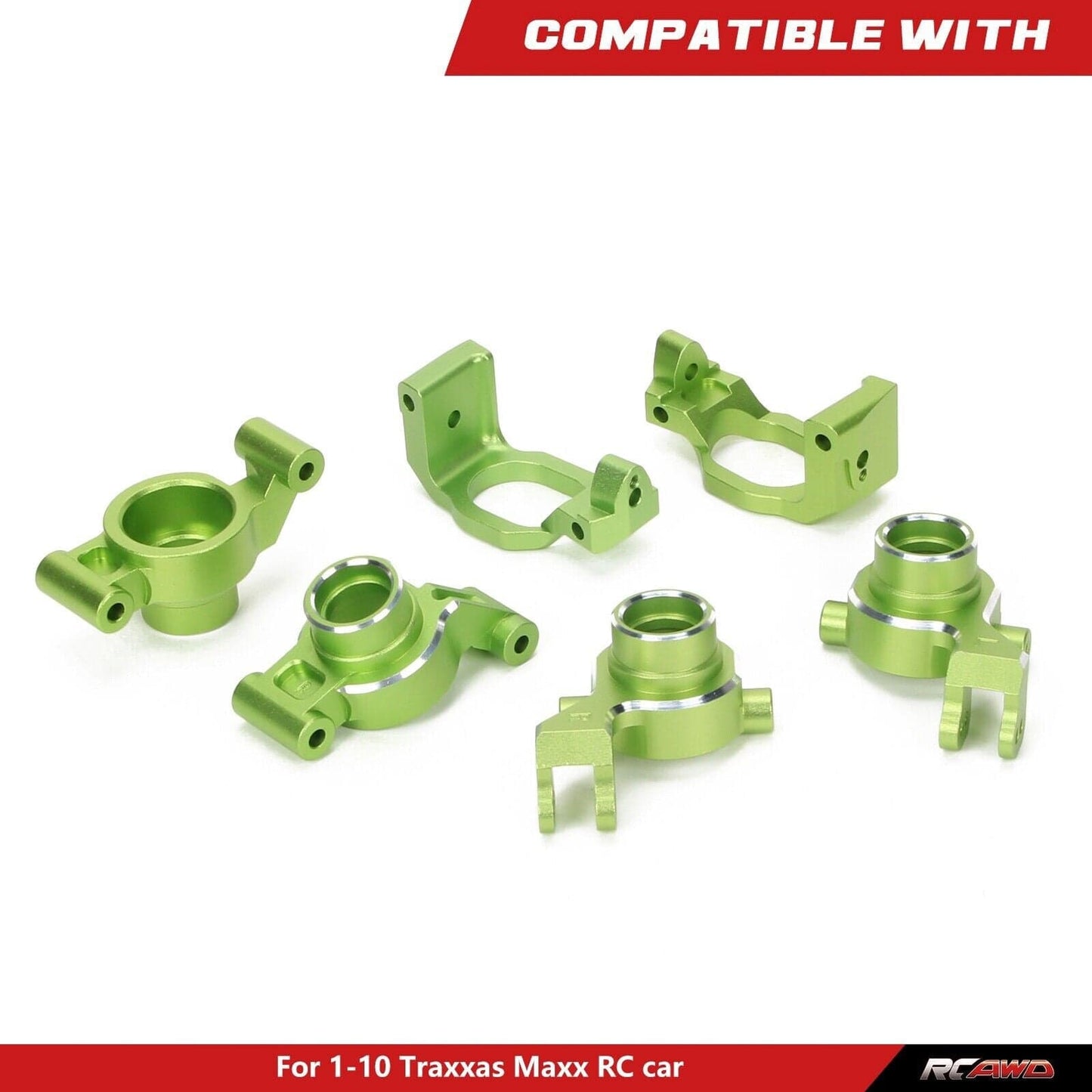 RCAWD Maxx Steering Caster Blocks Hub Carrier Set - RCAWD