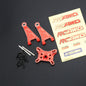 RCAWD mjx Front Shock Mounts Set / Red RCAWD Hyper Go Full Aluminum Suspension Arm Set With Steering knuckle For MJX 1/14 4WD Hyper Go Upgrade Parts