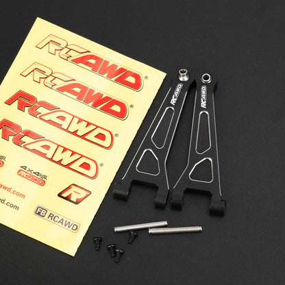 RCAWD mjx Front Upper Suspension arm Set / Black RCAWD Hyper Go Full Aluminum Suspension Arm Set With Steering knuckle