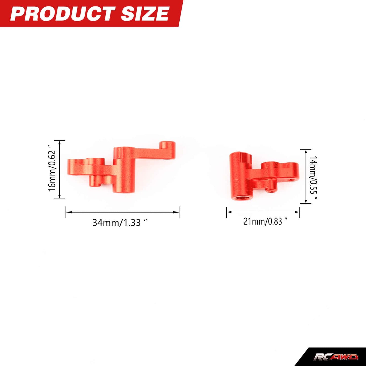 RCAWD mjx RCAWD Hyper Go 14210 14209 Full Aluminum Steering Componet Set