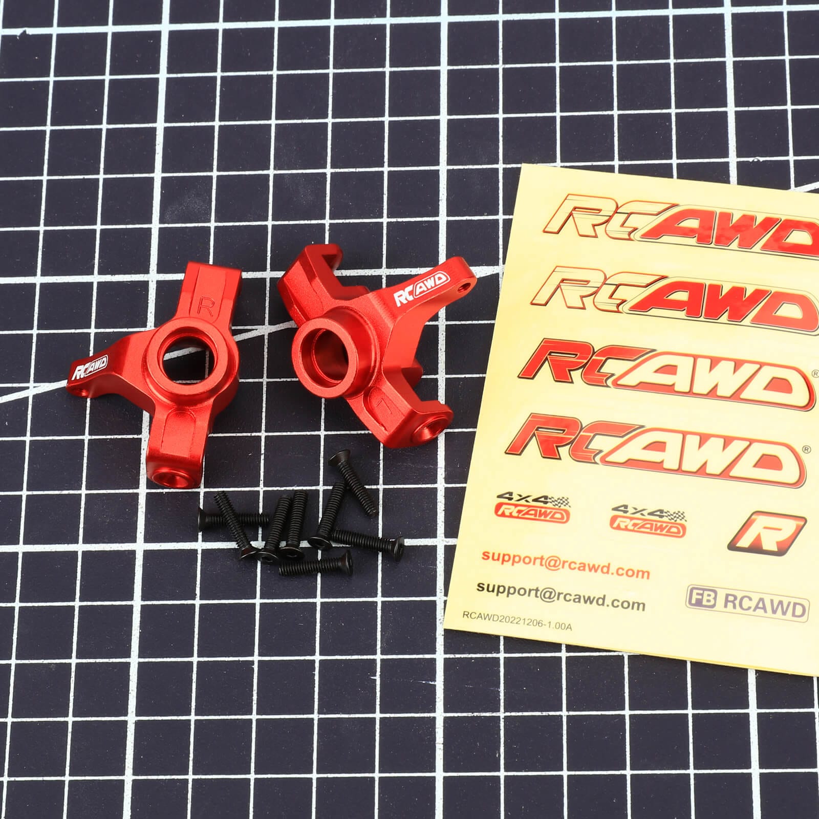 RCAWD mjx RCAWD Hyper Go 14210 14209 Full Aluminum Steering knuckle Carriers Set