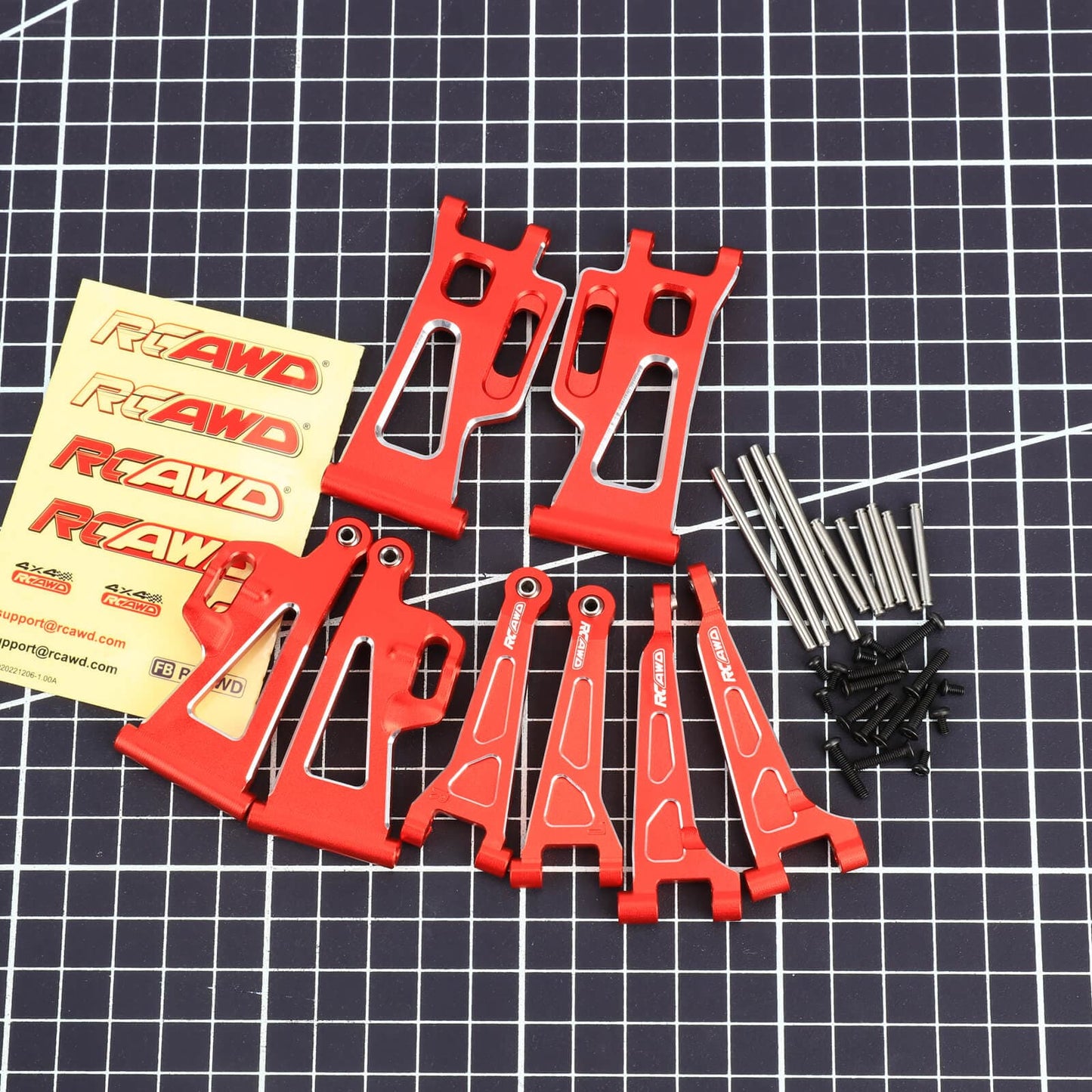 RCAWD mjx RCAWD Hyper Go 14210 14209 Full Aluminum Suspension Arm Set