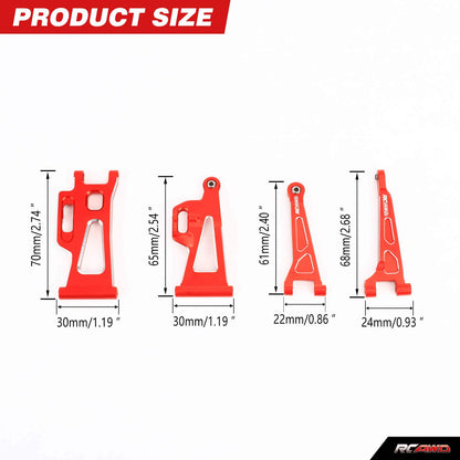 RCAWD mjx RCAWD Hyper Go 14210 14209 Full Aluminum Suspension Arm Set