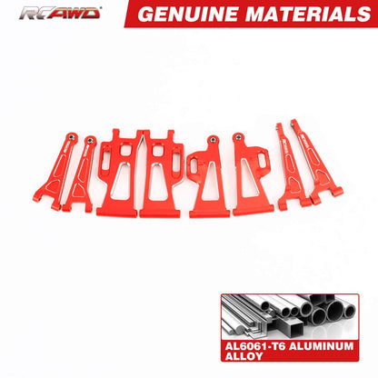 RCAWD mjx RCAWD Hyper Go 14210 14209 Full Aluminum Suspension Arm Set