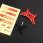 RCAWD mjx Rear Shock Mounts Set / RED RCAWD Hyper Go Alum Alloy Front Rear Shock Mounts Front Body Post for MJX 1/14 Monster Trunk