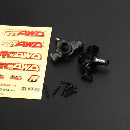 RCAWD mjx Steering knuckle Carriers Set / Black RCAWD Hyper Go Full Aluminum Suspension Arm Set With Steering knuckle