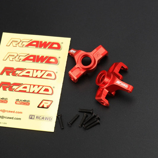RCAWD mjx Steering knuckle Carriers Set / Red RCAWD Hyper Go Full Aluminum Suspension Arm Set With Steering knuckle