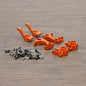 RCAWD RC Aluminum Steering Blocks Caster Blocks C - Hubs Stub Axle Carriers with Ball Bearings Kit for Traxxas Slash 4wd Upgrades - RCAWD