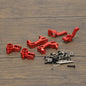 RCAWD RC Aluminum Steering Blocks Caster Blocks C - Hubs Stub Axle Carriers with Ball Bearings Kit for Traxxas Slash 4wd Upgrades - RCAWD