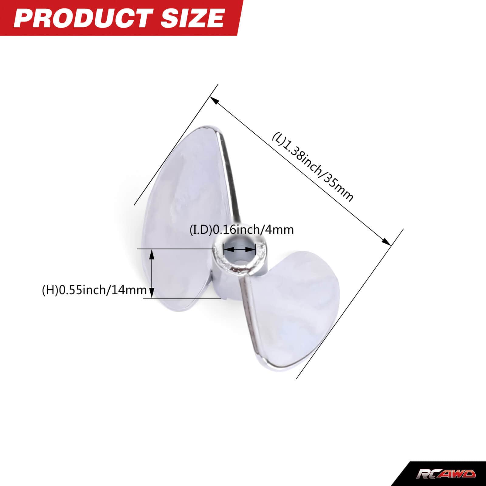 RCAWD RC BOAT Propeller Set RCAWD Pro Boat 1.4 Propeller Set