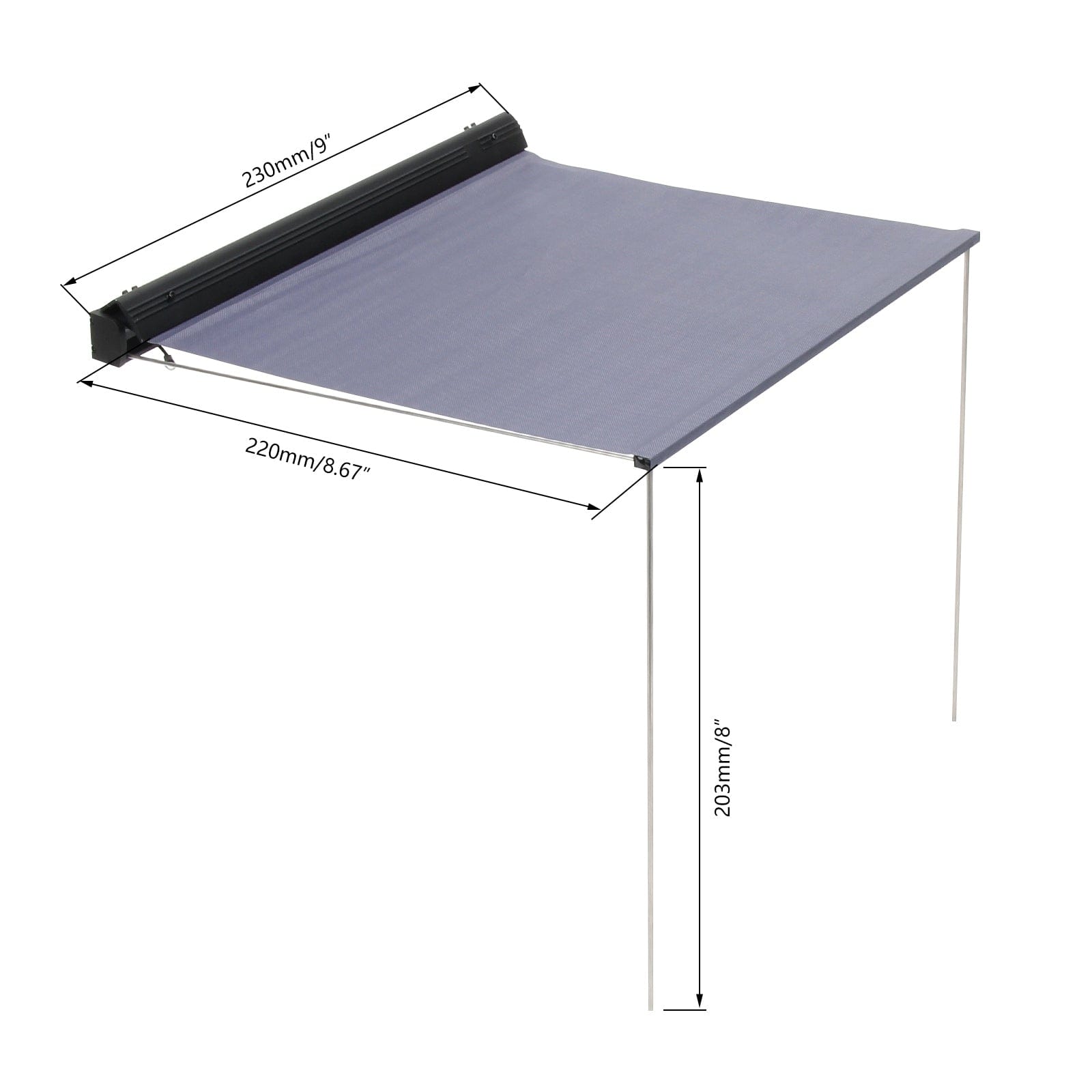 RCAWD RC CRAWLER PARTS RCAWD Scale Retractable Awning for 1/10 RC Crawler