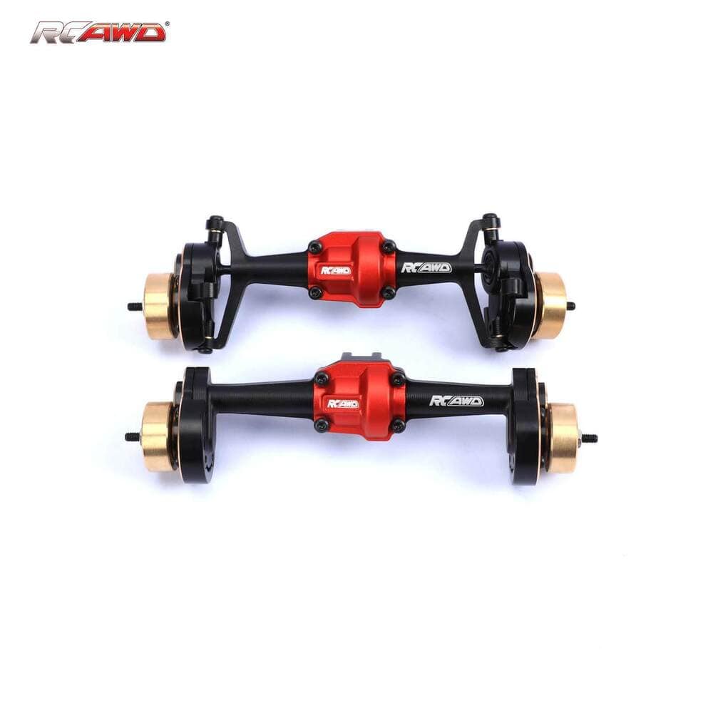 RCAWD RC CRAWLER UPGRADE PARTS Black RCAWD HOBBY PLUS 1/18 Upgrade Parts Front Rear Portal Axles D2-240231