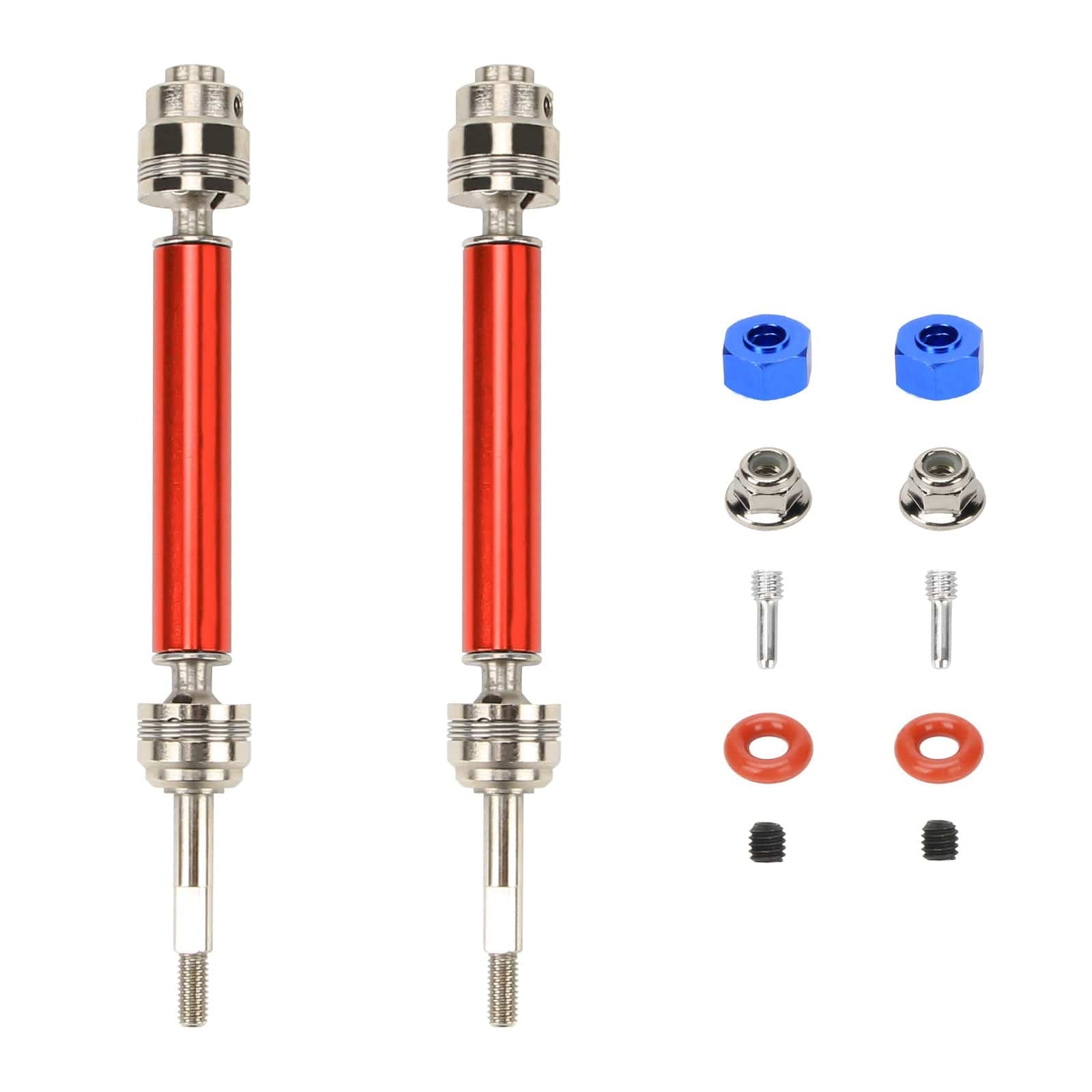 RCAWD RC CVD Drive Shafts Set with 12mm Hex for 1/10 Slash 4X4 Upgrades - RCAWD