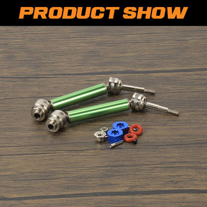 RCAWD RC CVD Drive Shafts Set with 12mm Hex for 1/10 Slash 4X4 Upgrades - RCAWD