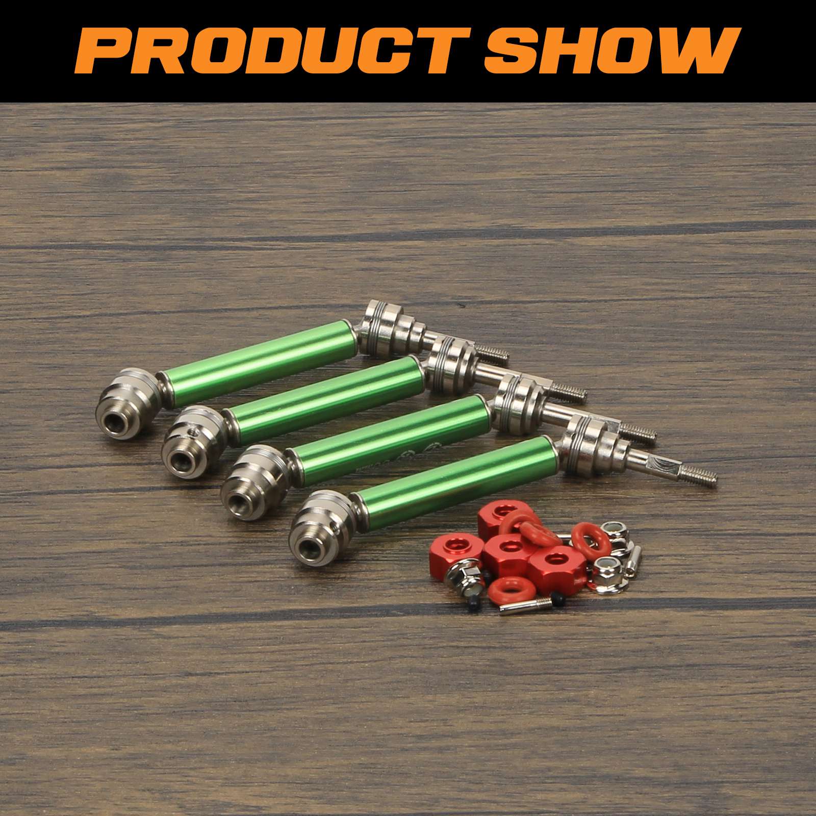 RCAWD RC CVD Drive Shafts Set with 12mm Hex for 1/10 Slash 4X4 Upgrades - RCAWD