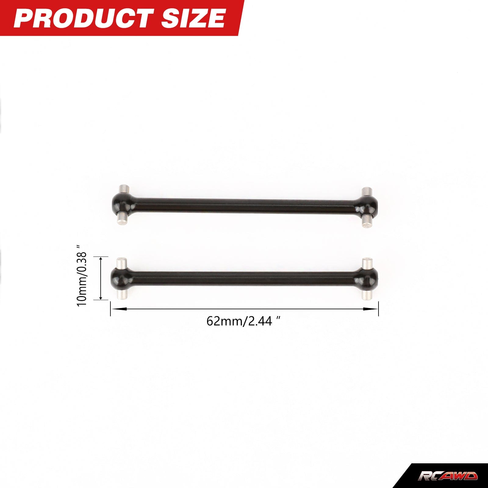 RCAWD RCAWD 1/8 CEN Racing Upgrades Driveshaft & Axle Set CM0206BL