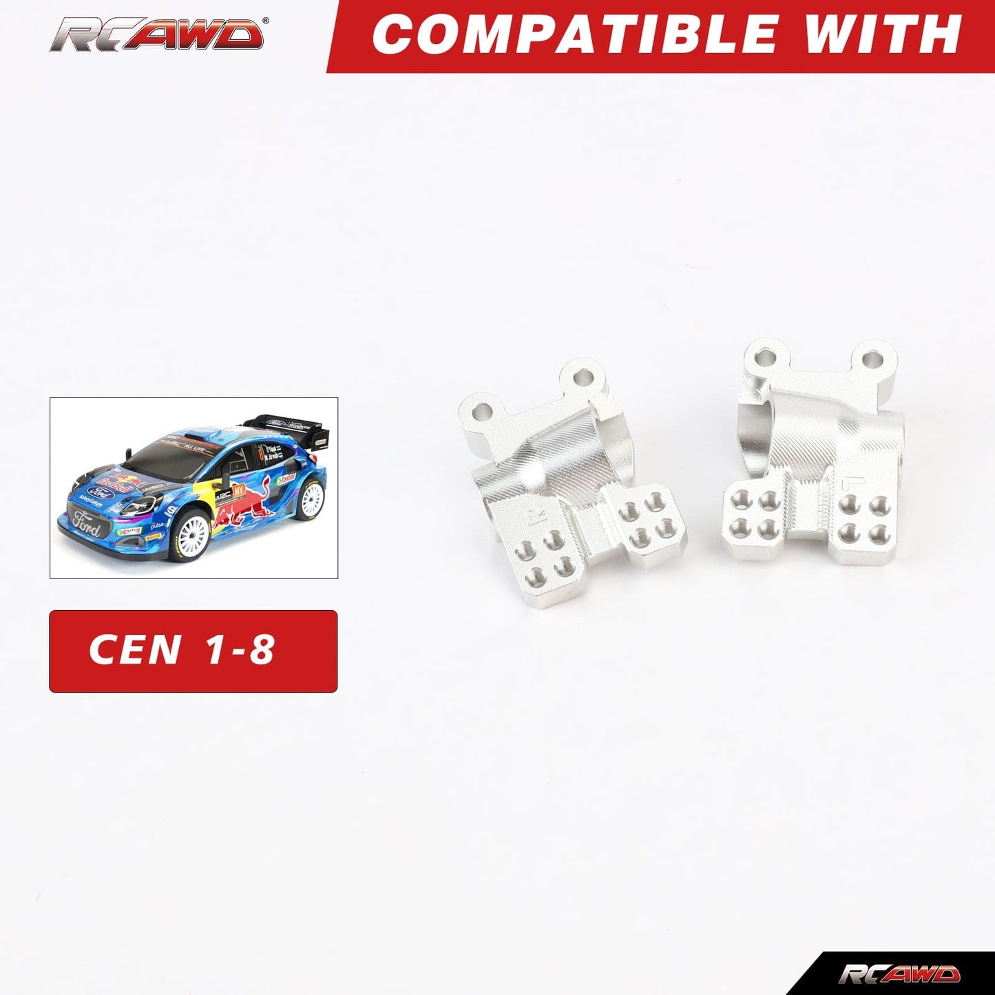 RCAWD RCAWD 1/8 CEN Racing Upgrades Rear Hub Axle Carrier CM02002CS