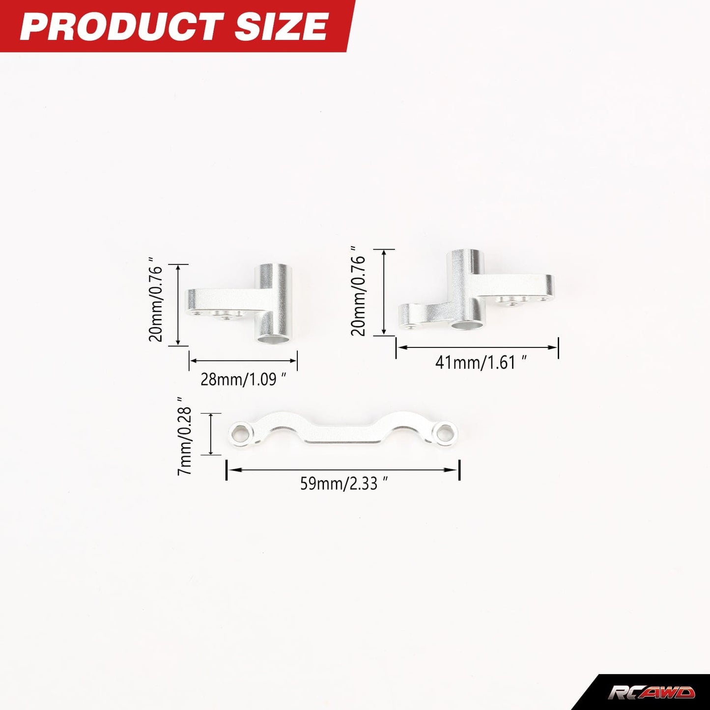 RCAWD RCAWD 1/8 CEN Upgrade Steering Bell Crank Saver CM0409