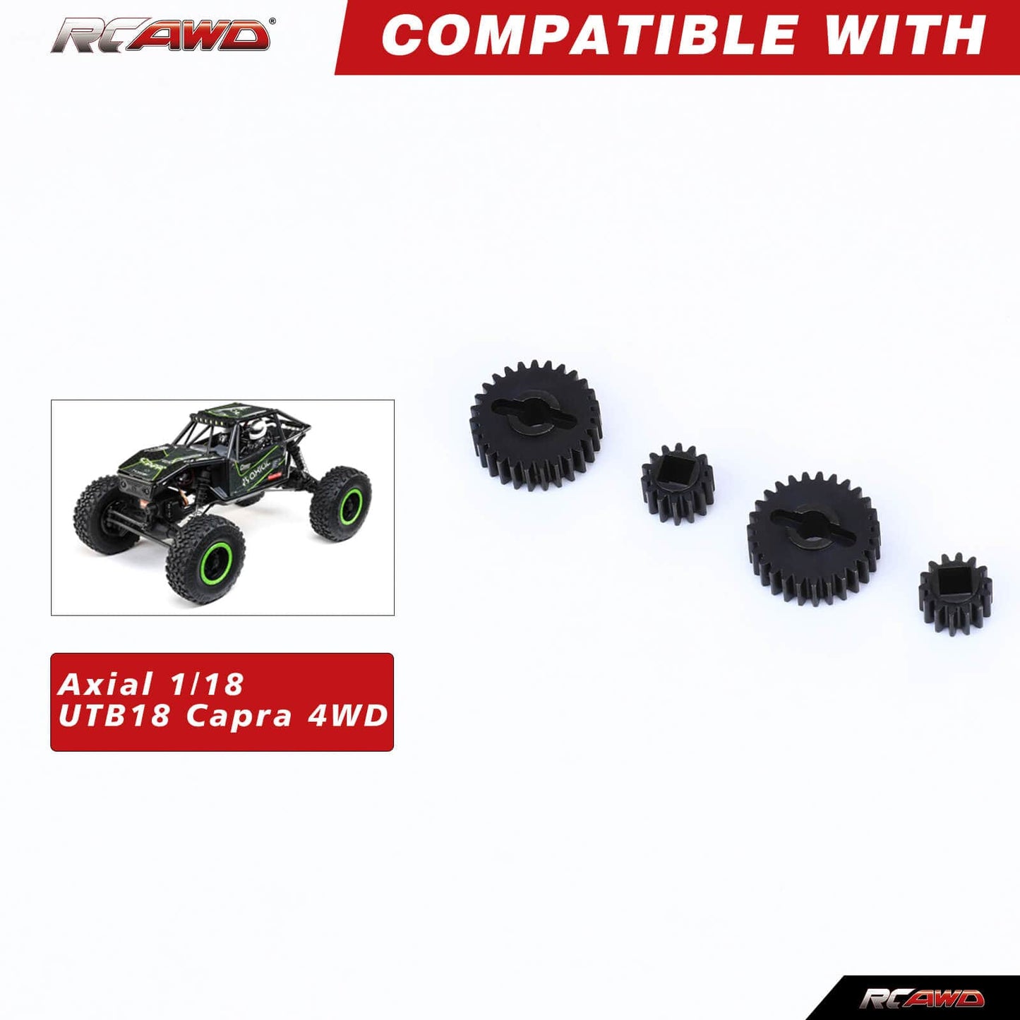 RCAWD RCAWD AXIAL UTB18 48P Portal Gear Set 24T/17T AXI212001