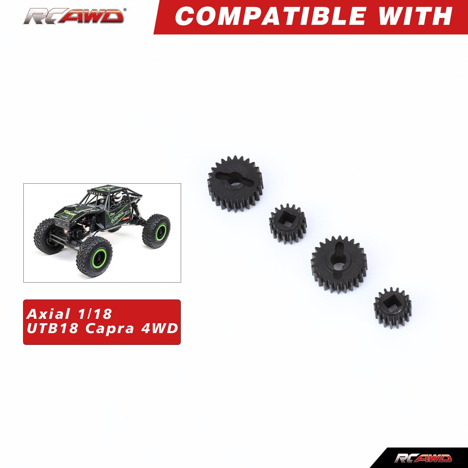 RCAWD RCAWD AXIAL UTB18 48P Portal Gear Set 24T/17T AXI212001