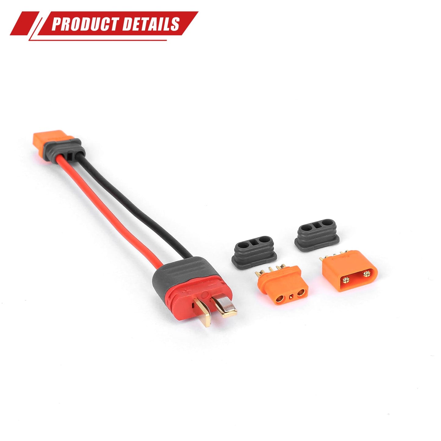 RCAWD RCAWD Battery Adapter Cable IC2 Female to T-Plug Male