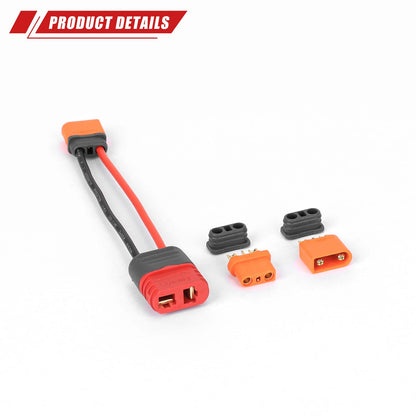 RCAWD RCAWD Battery Adapter Cable IC2 Male to T-Plug Female Set