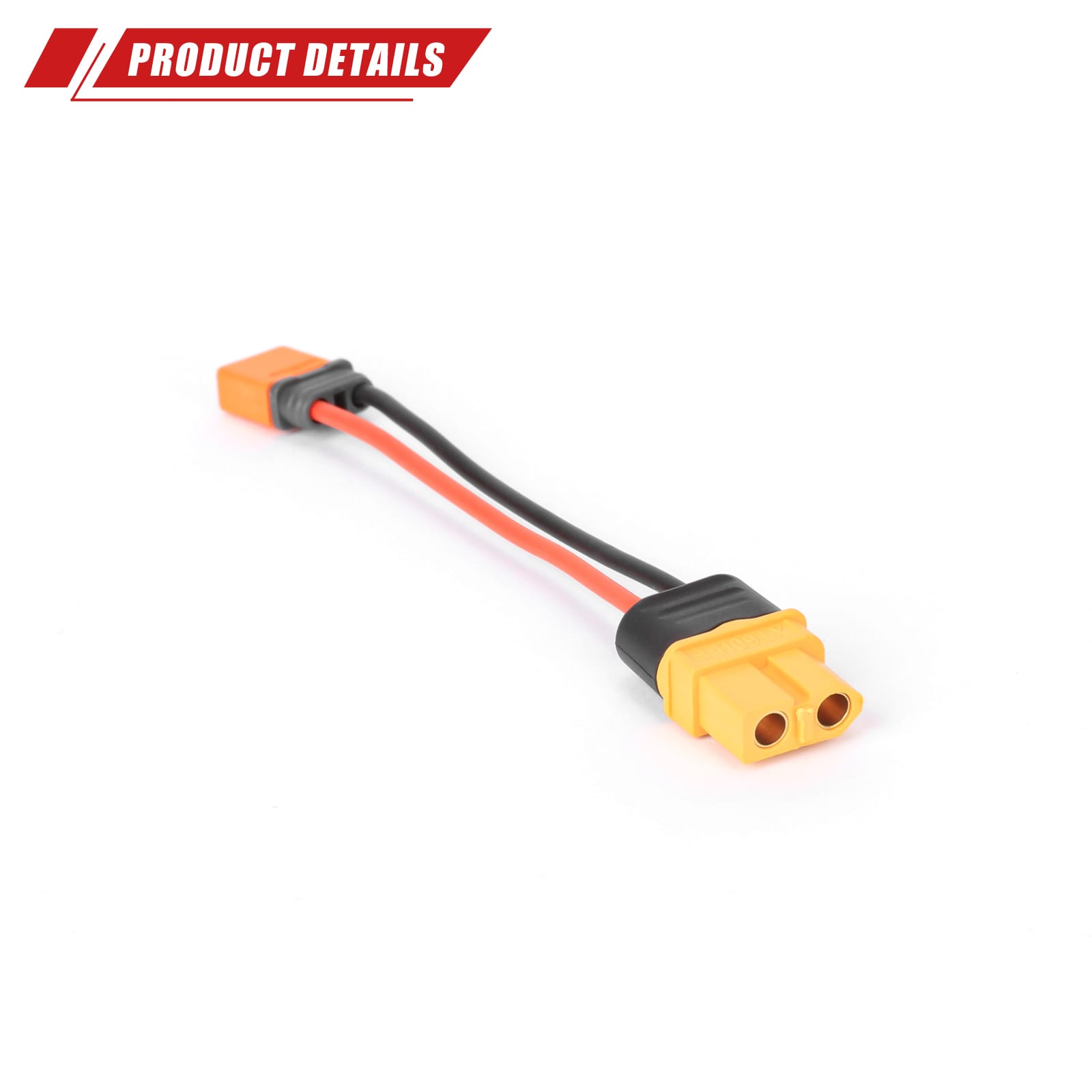 RCAWD RCAWD Battery Adapter Cable IC2 Male to XT60 Female