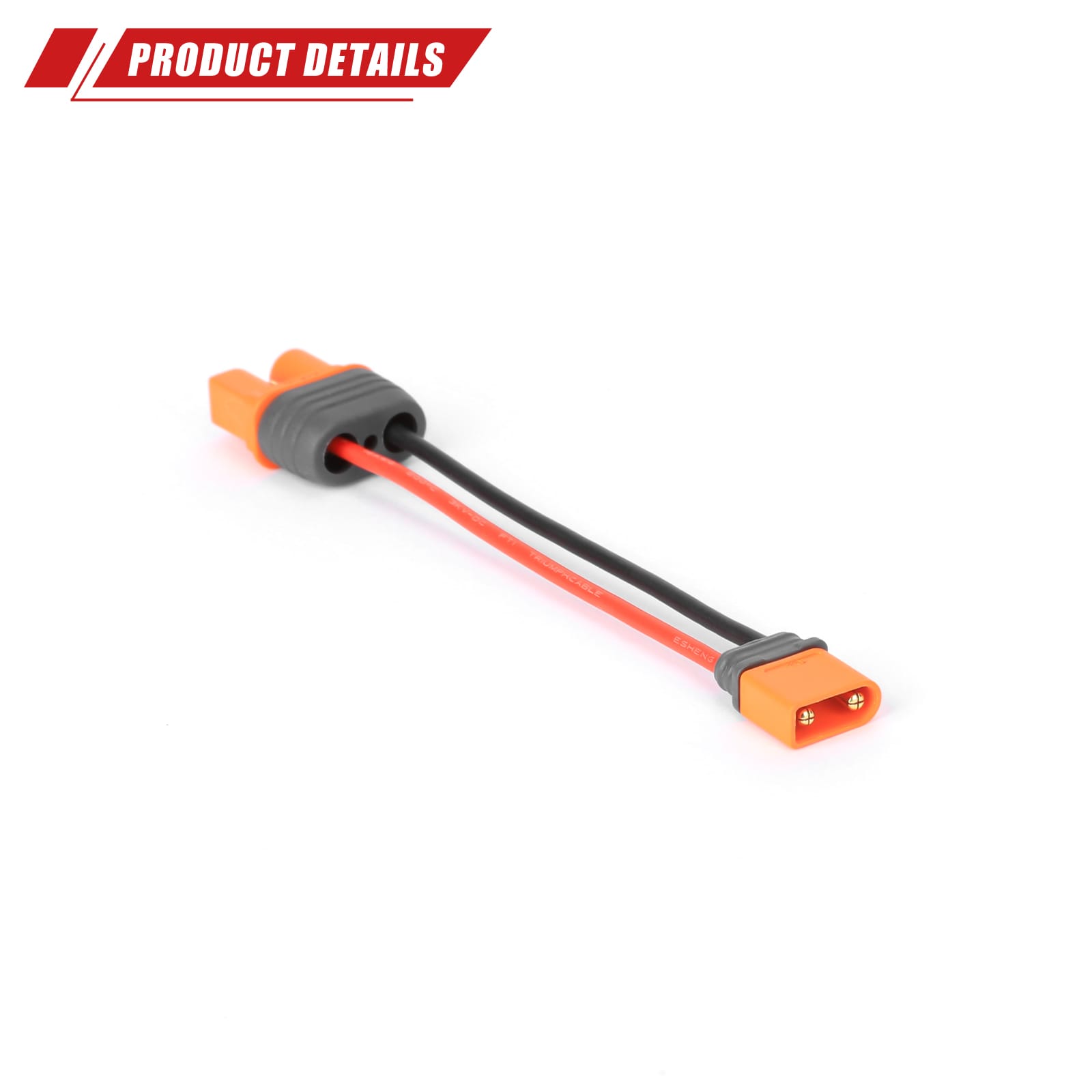 RCAWD RCAWD Battery Adapter Cable IC3 Female to IC2 Male