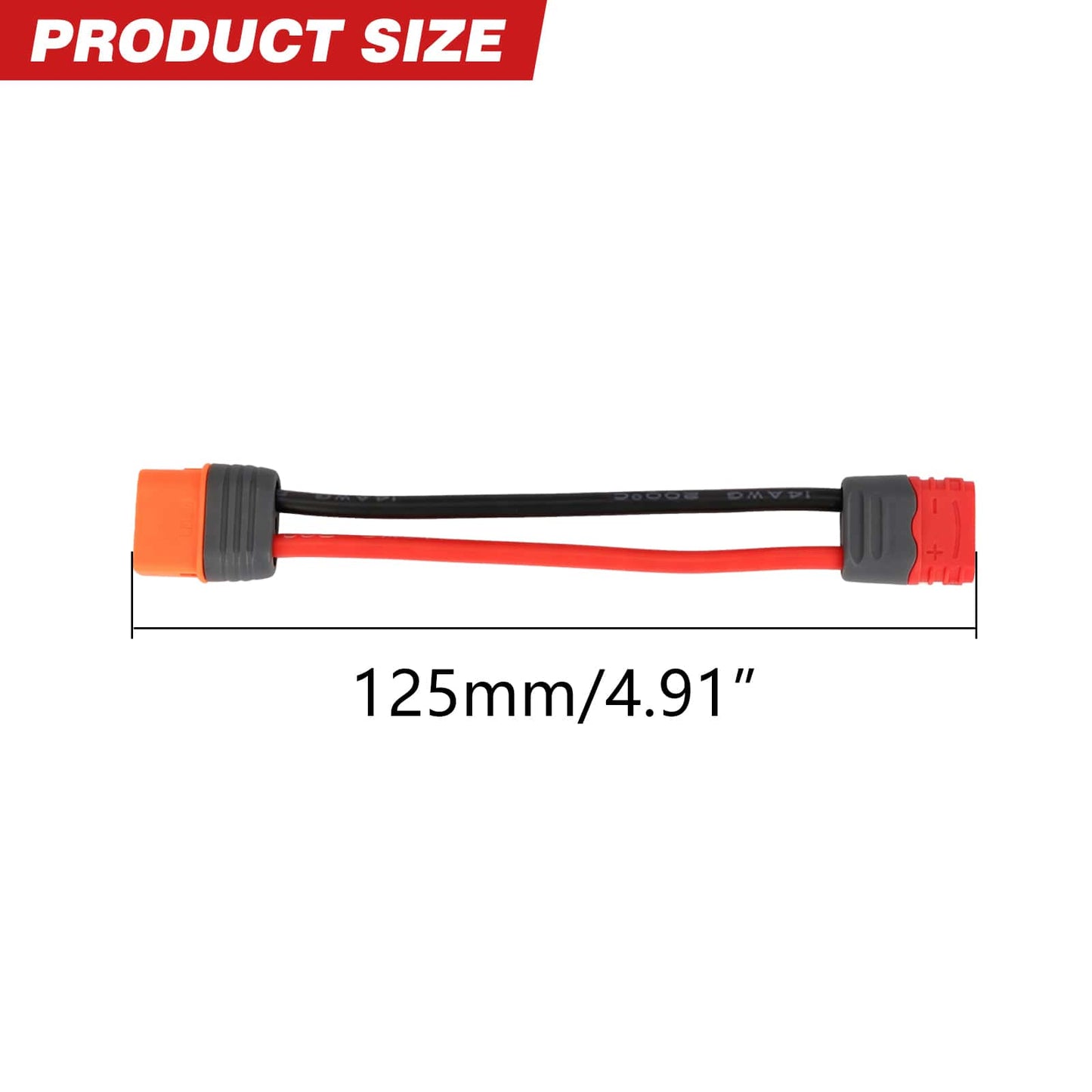 RCAWD RCAWD Battery Adapter Cable T Female to IC3 Male