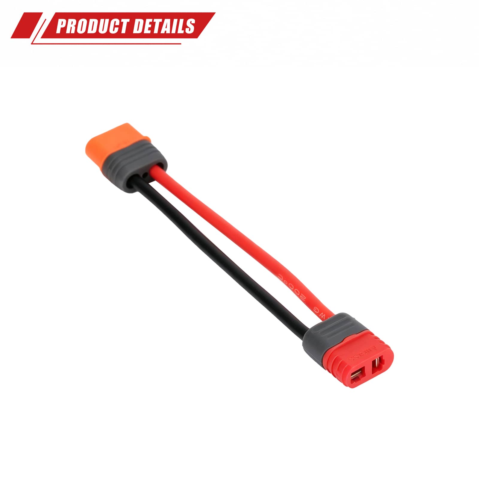 RCAWD RCAWD Battery Adapter Cable T Female to IC3 Male