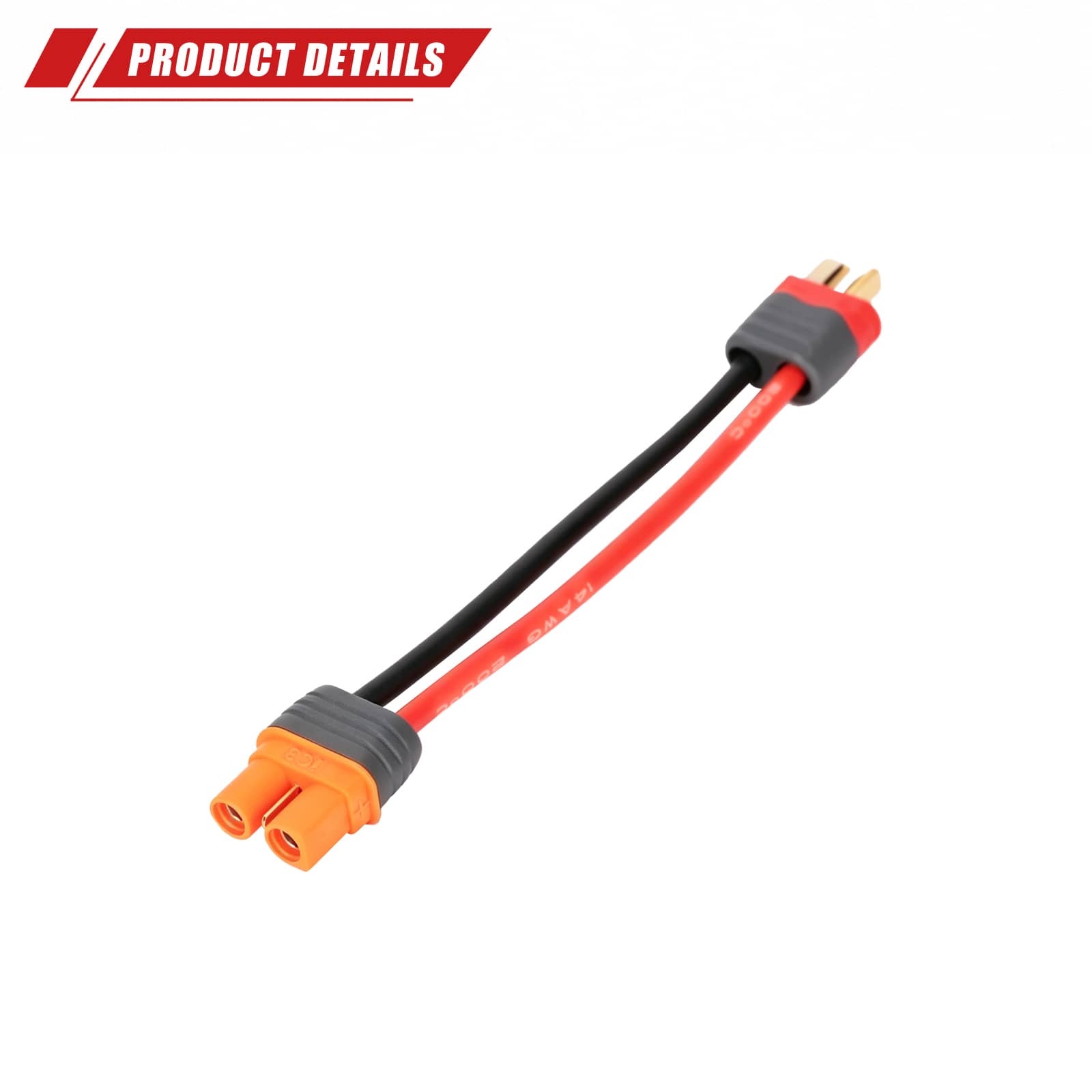 RCAWD RCAWD Battery Adapter Cable T Male to IC3 Female